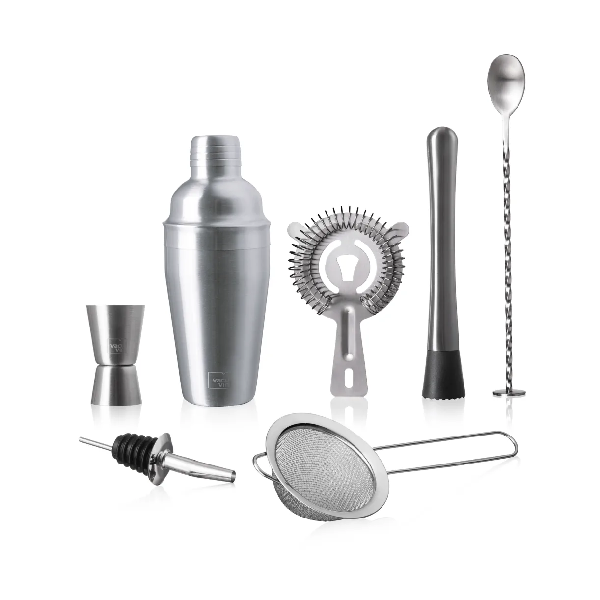 Vacuvin Lovers Bar In A Box Cocktailset, Edelstahl, 7-teiliig Vacuvin