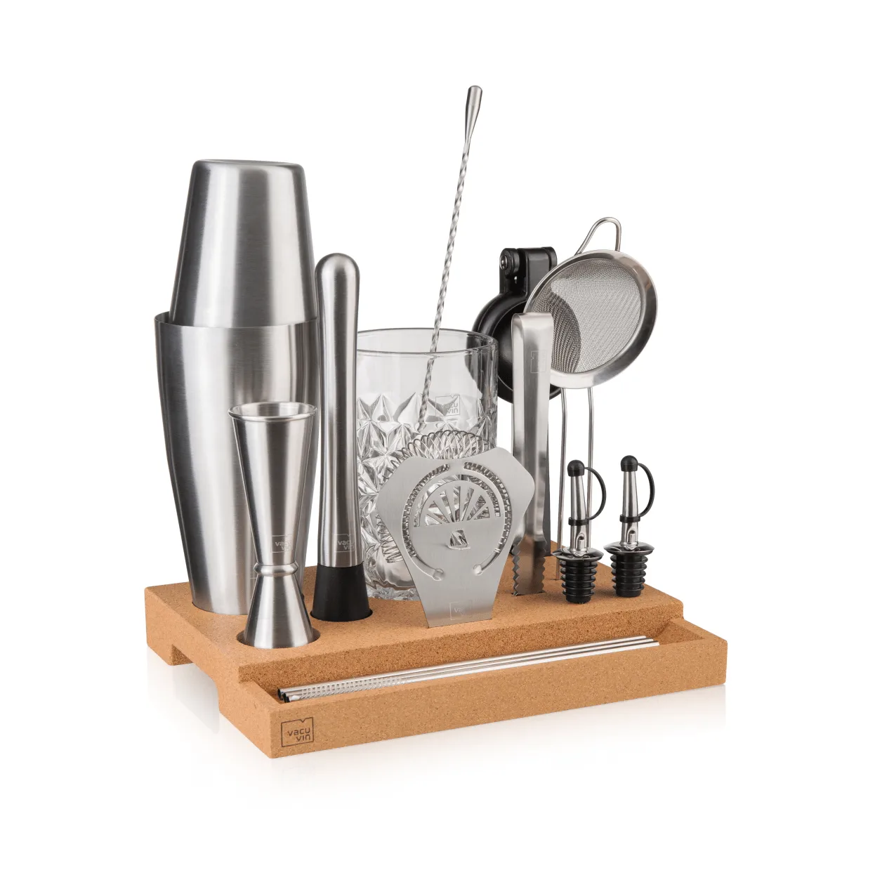 Vacuvin Master Bar In a Box Cocktailset, Edelstahl, 16-teiliig Vacuvin