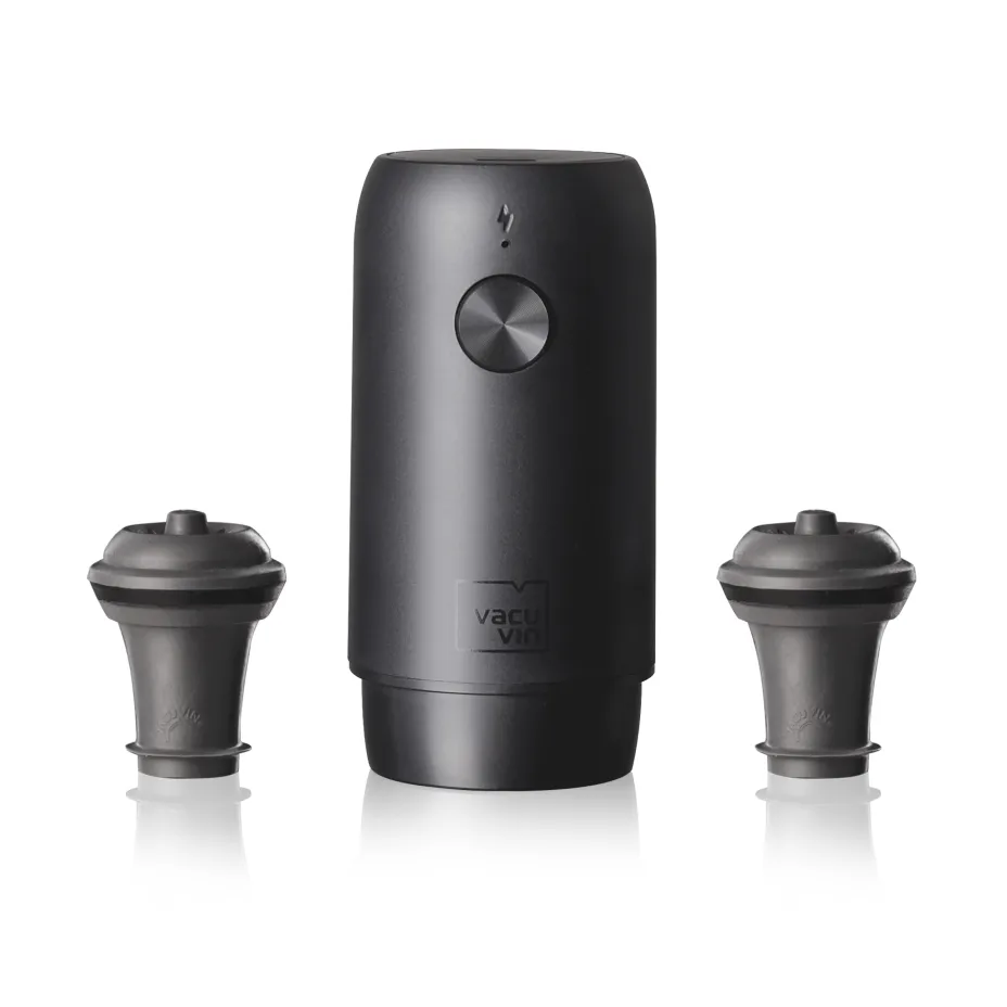 Vacuvin Wine Saver elektrische Vakuumpumpe, Schwarz Vacuvin