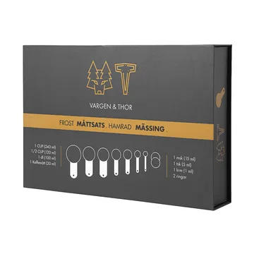 Frost Messlöffelset - Messing, 7 Teile - Vargen & Thor