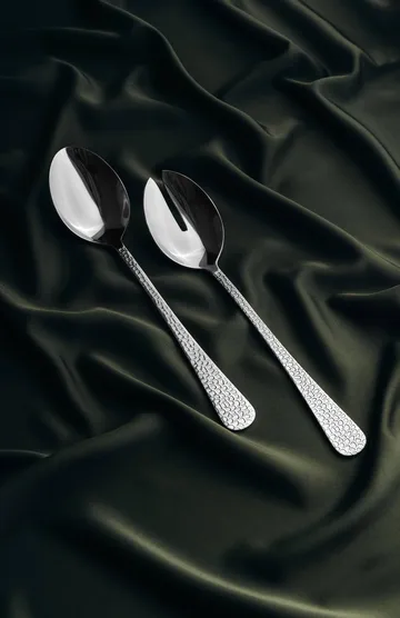 Frost Salatbesteck - Graufuß, 2-teilig - Vargen & Thor