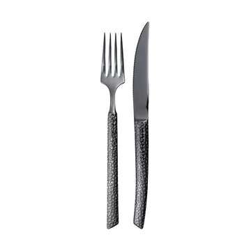 Lava Besteckset - Anthrazit, 8 Teile - Vargen & Thor