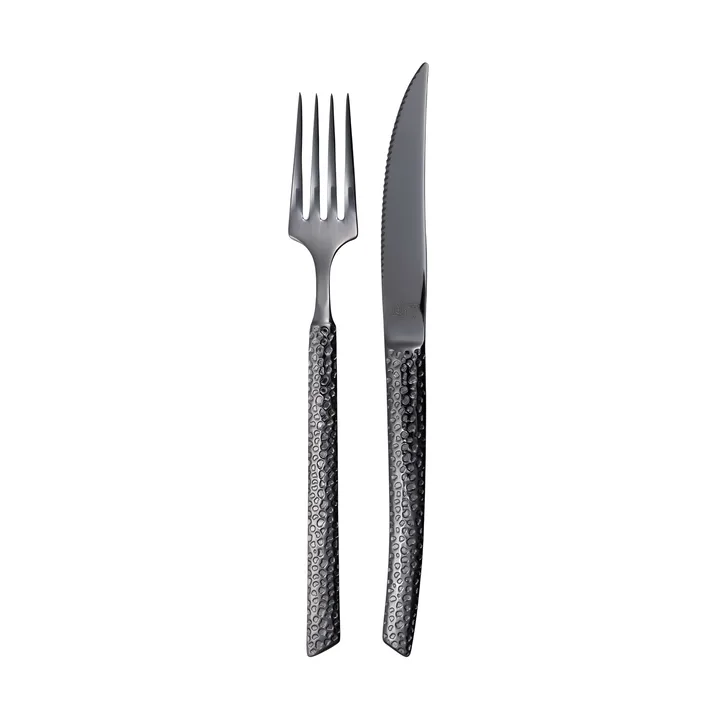 Lava Besteckset - Anthrazit, 8 Teile - Vargen & Thor