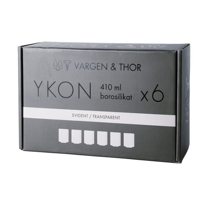 YKON Glas 6er 41 cl, Evident transparent Vargen & Thor