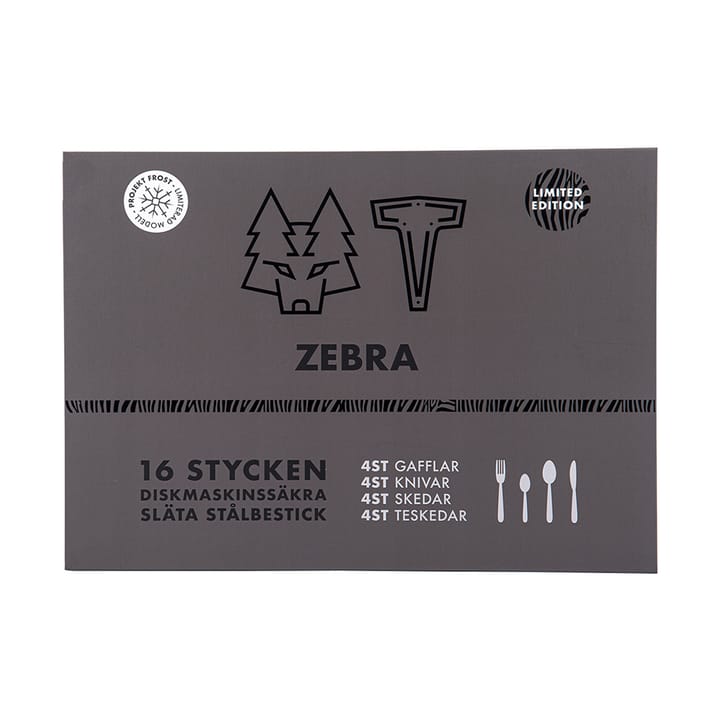 Zebra Besteckset, 16 Teile Vargen & Thor