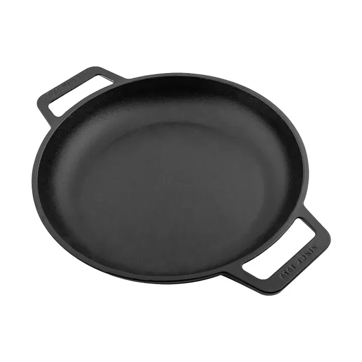 Gusseisen-Pfanne, flach, zwei Griffe, emailliert - Ø25 cm - Victoria