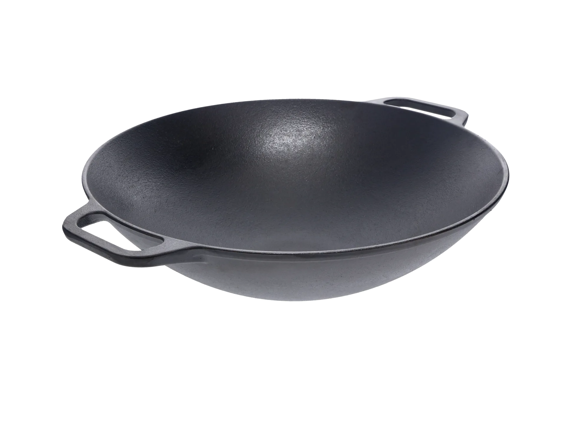 Gusseisen Wokpfanne 36 cm, Schwarz Victoria