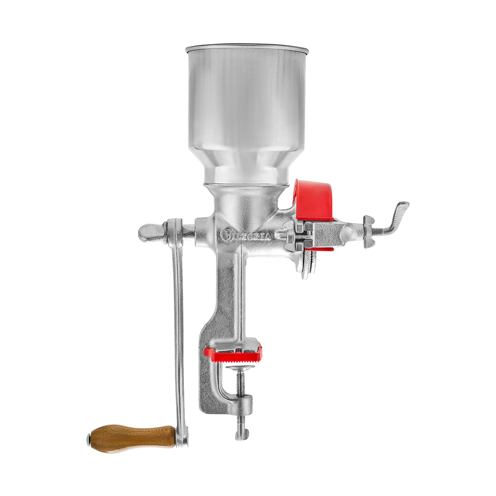 Manuell Mühle Gusseisen, Stahl-rot Victoria