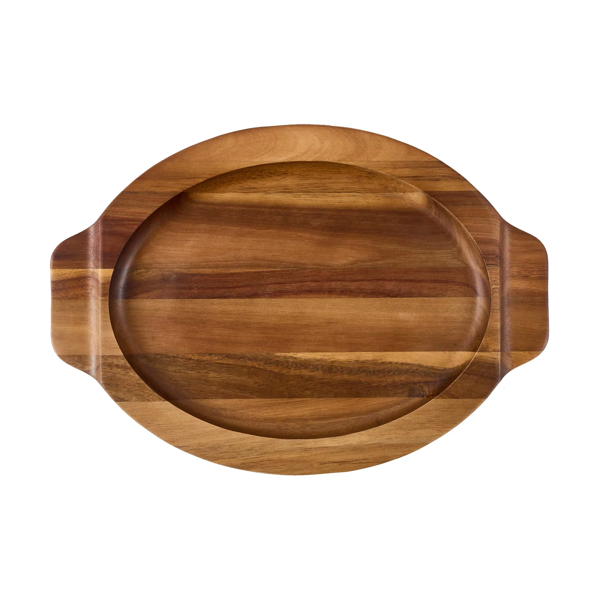 Victoria ovales Servierplatten Akazienholz, 29,4x19 cm Victoria