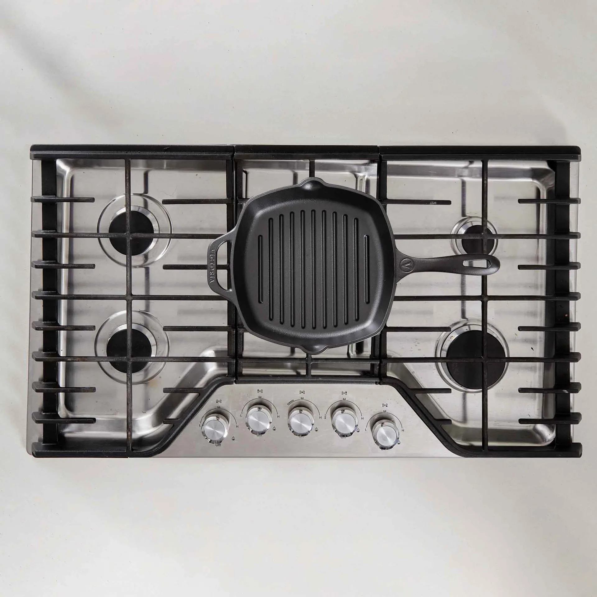 Victoria quadratische Grillpfanne Gusseisen enameled, 44,1x28,4 cm Victoria