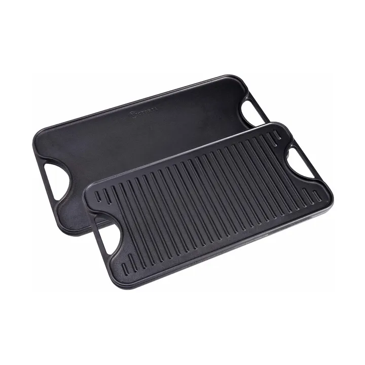Victoria rechteckige Grillplatte emailliert - 47,4x25,4 cm - Victoria