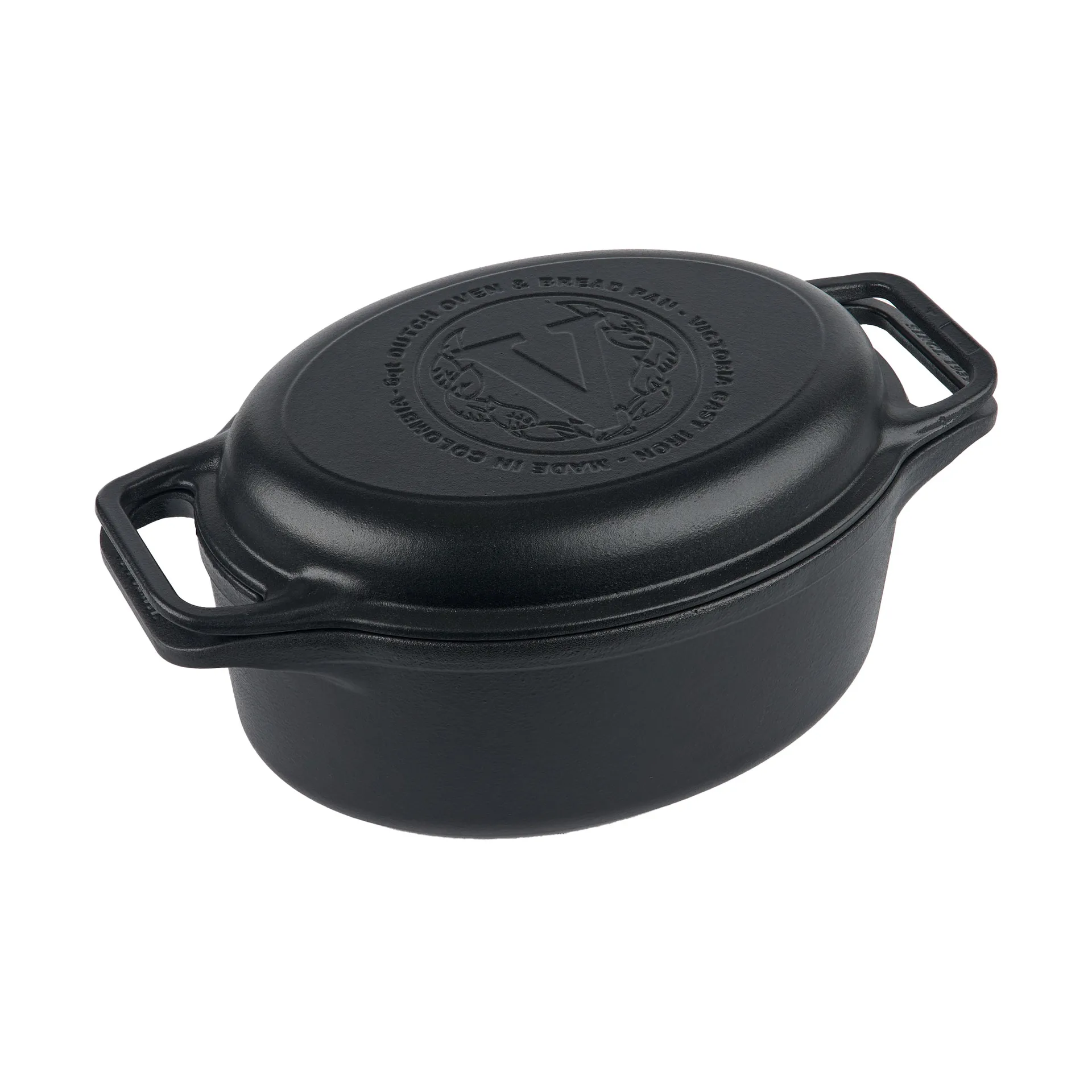 Victoria Topf und Brotpfanne Gusseisen enameled, 2-teilig Victoria
