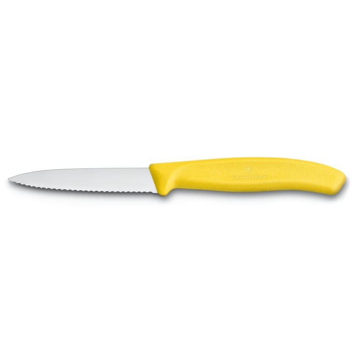 Swiss Classic Gemüse-/Schälmesser gezahnt 8cm - Gelb - Victorinox