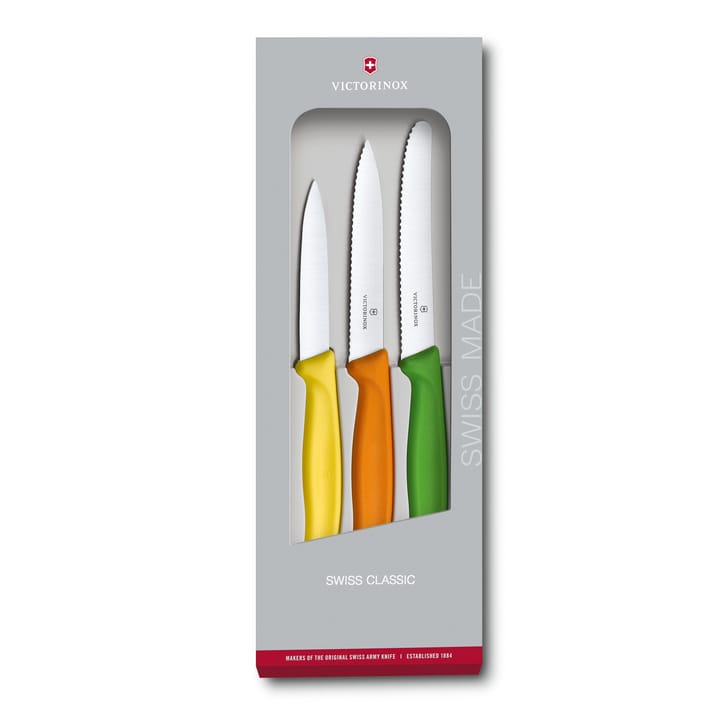 Swiss Classic Schälmesserset 3 Teile - Edelstahl - Victorinox