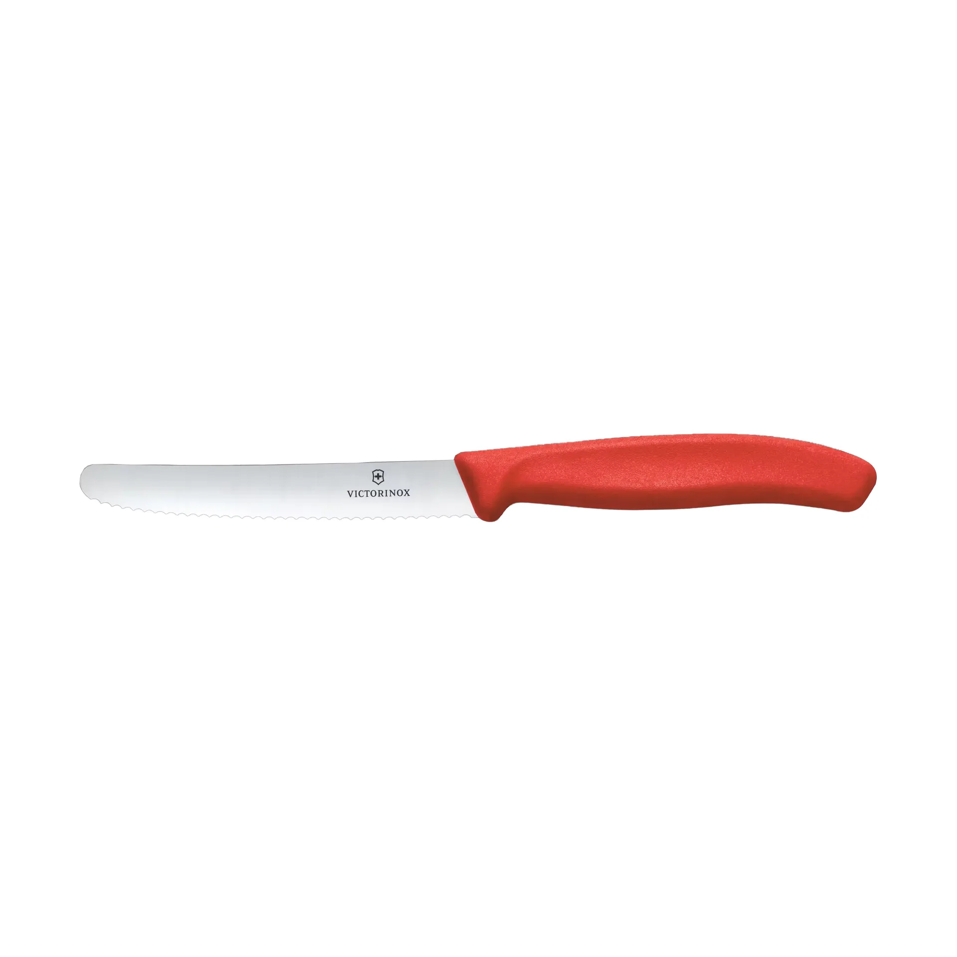 Swiss Classic Wurst-/Tomatenmesser, gezahnt 11 cm, Rot Victorinox