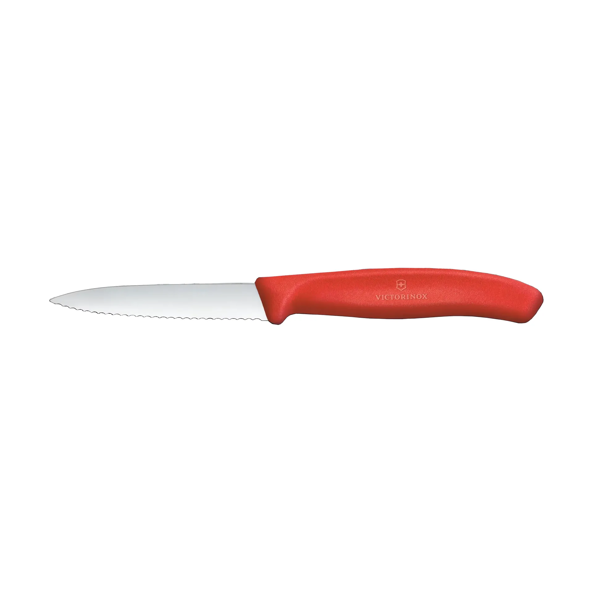 Victorinox Swiss Classic Schälmesser, gezahnt 8 cm, Rot Victorinox
