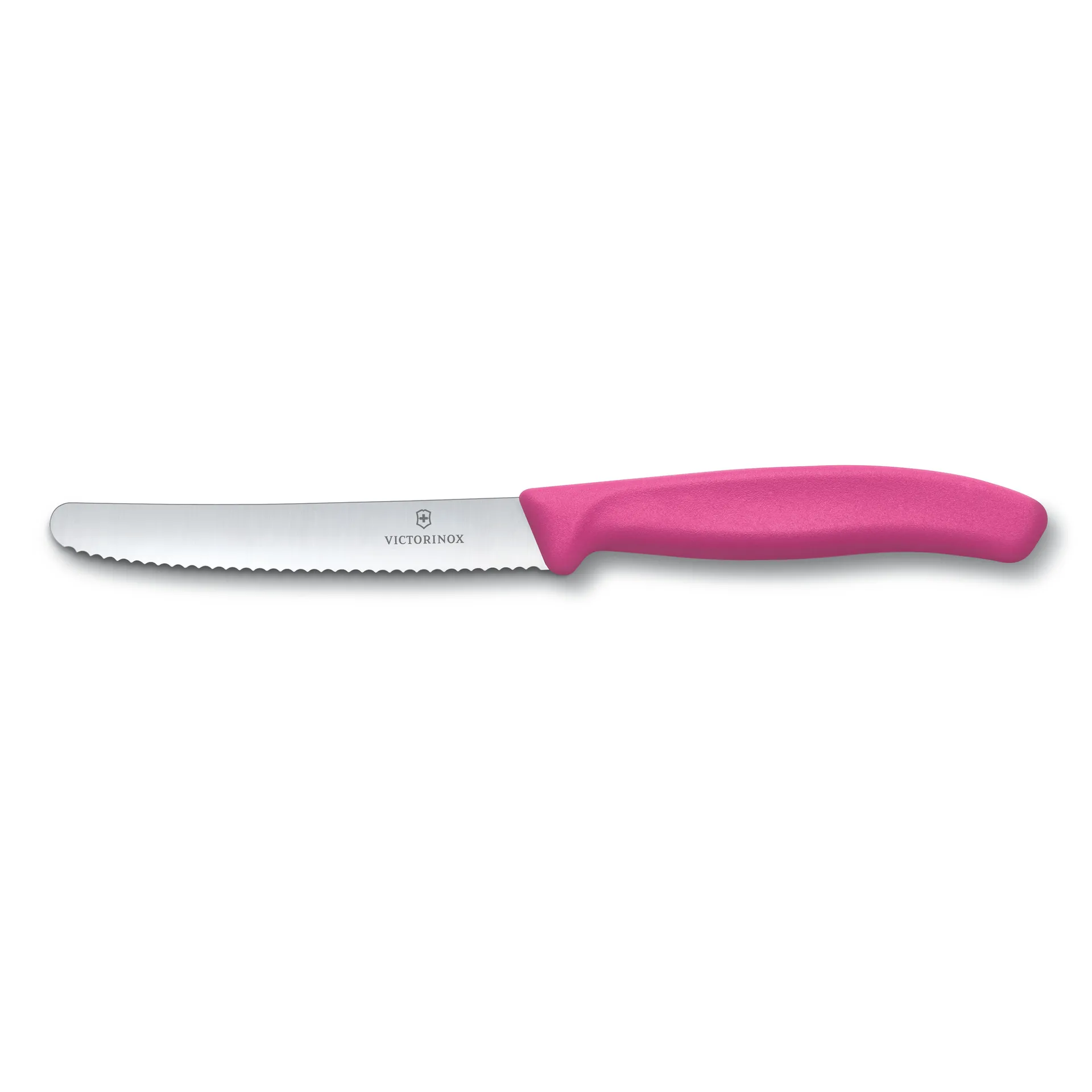 Victorinox Tomatenmesser mit Wellenschliff 11 cm, Rosa Victorinox