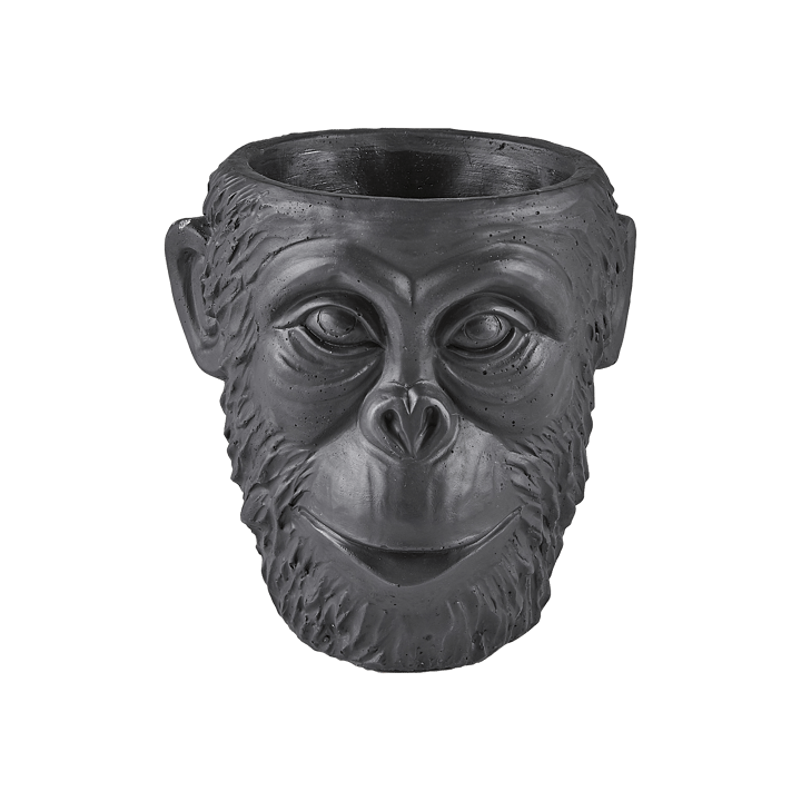 Calbe Outdoorblumentopf Gorilla - Schwarz - Villa Collection