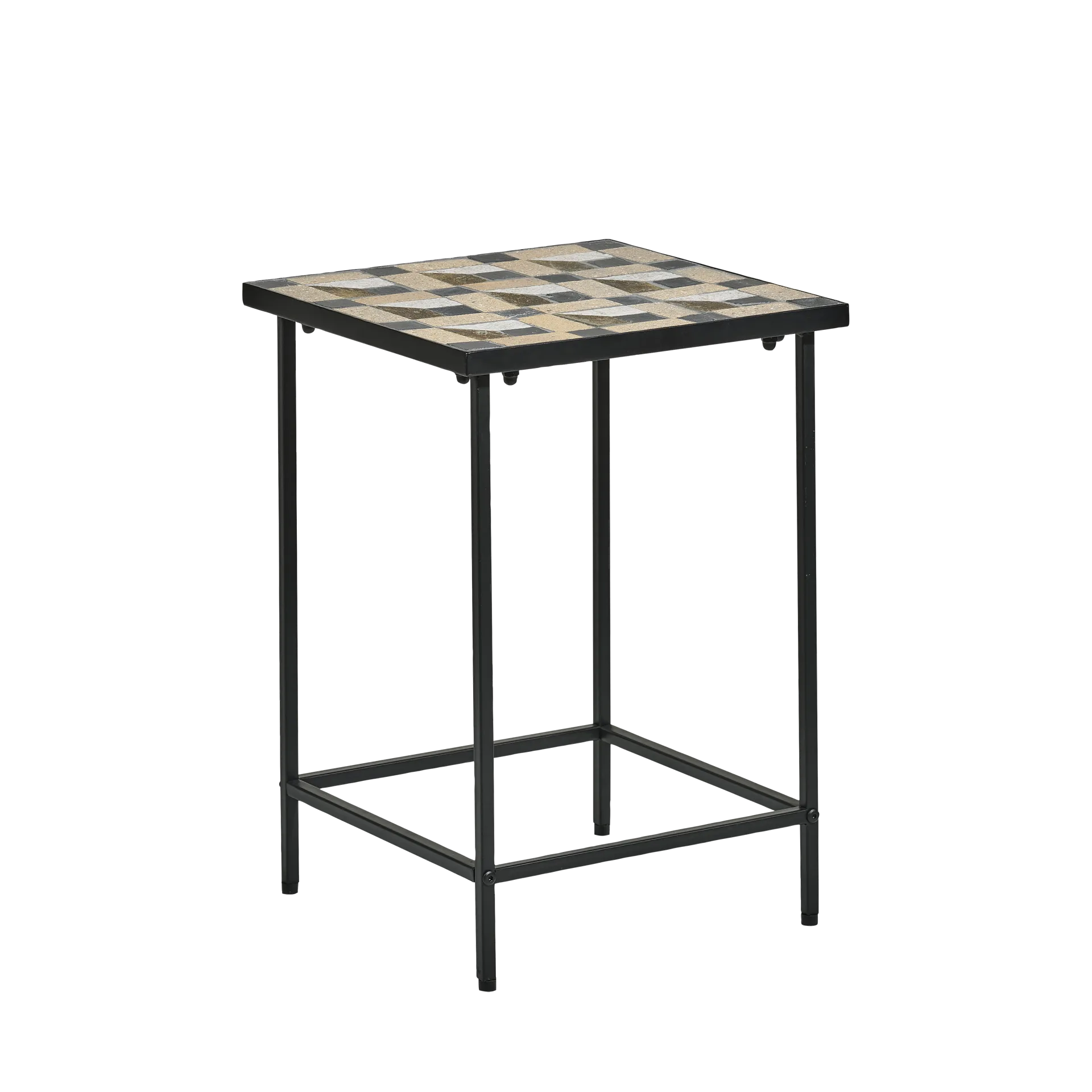Karv Beistelltisch 38x38 cm, Schwarz Villa Collection