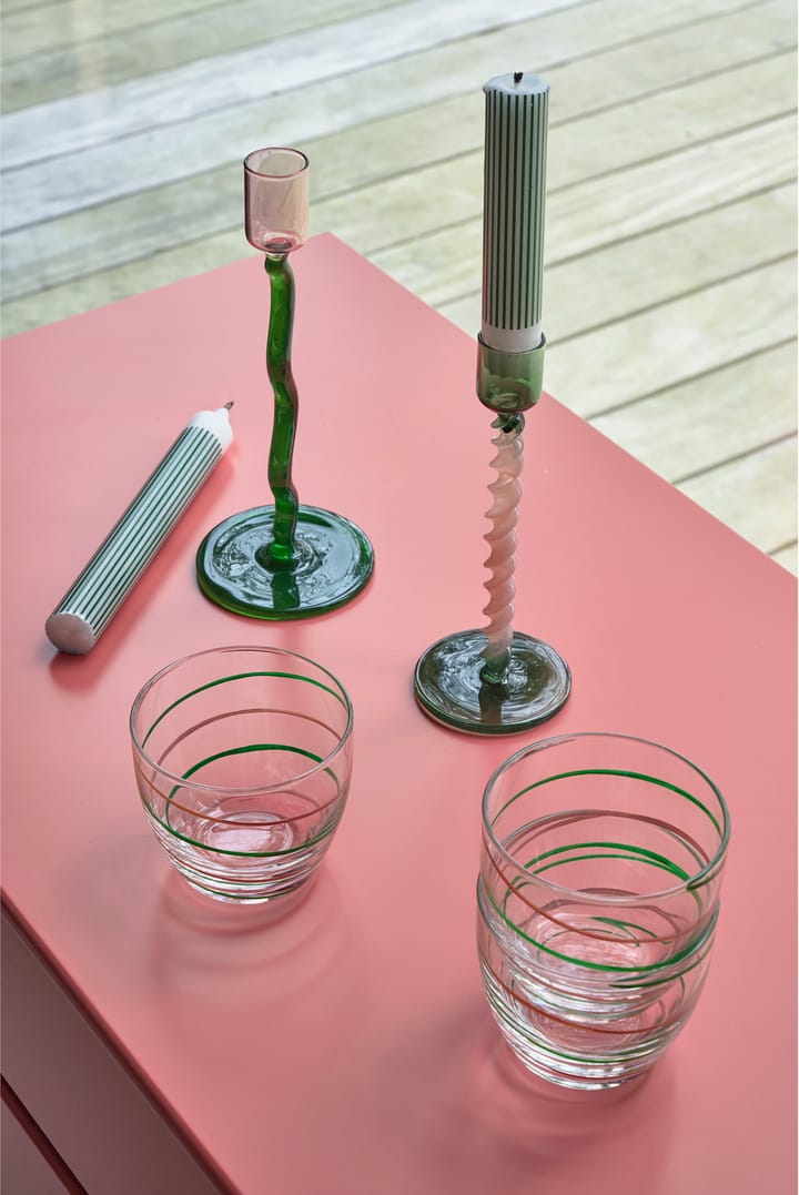 Styles Kerzenhalter 16,3 cm, Green-pink Villa Collection
