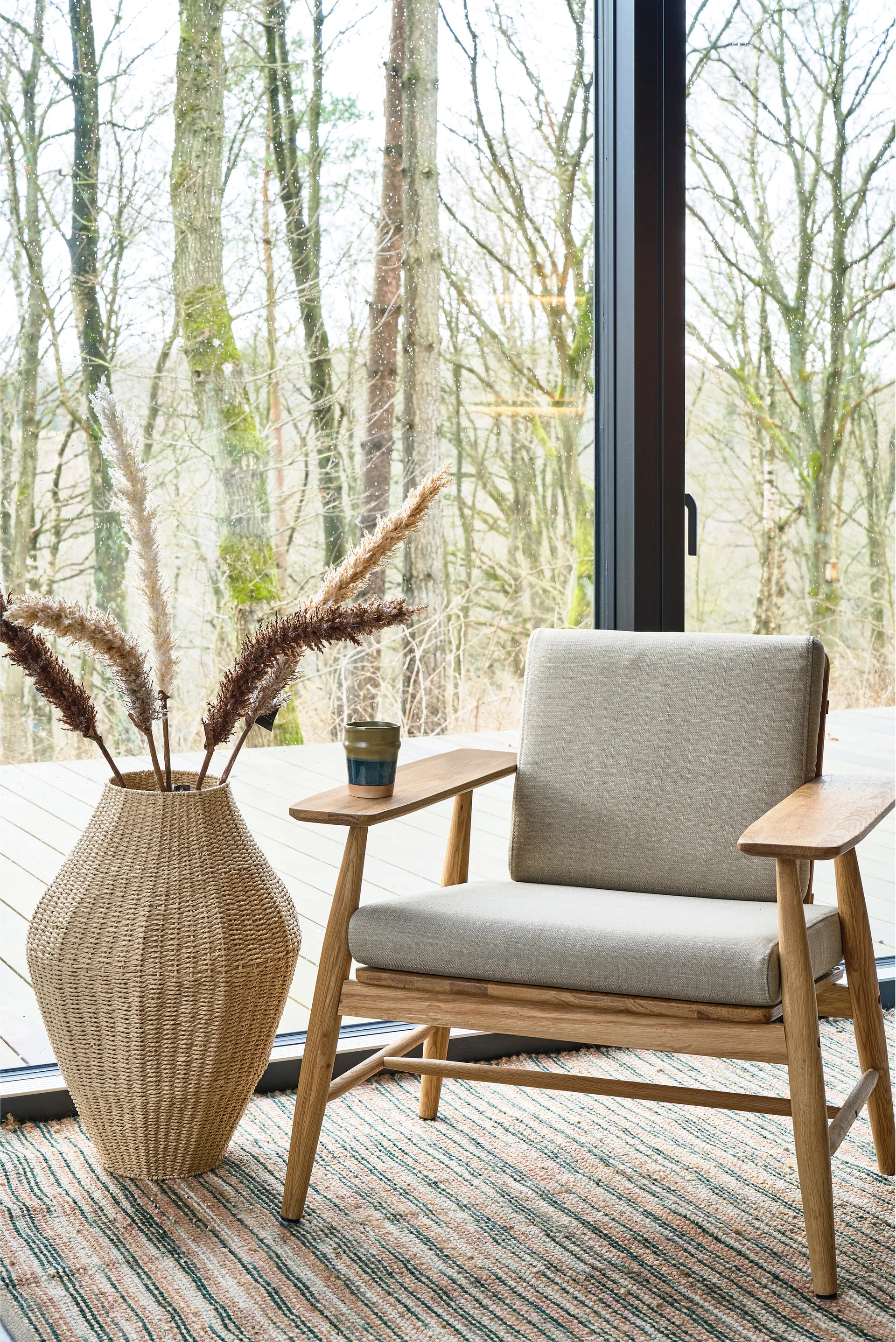 Vem Teppich, Green-nature-pink, 70x250 cm Villa Collection