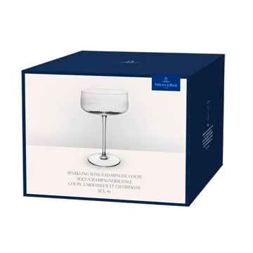 Afina Champagnerschale Glas - Transparent, 12 cl, 4er-Pack - Villeroy & Boch