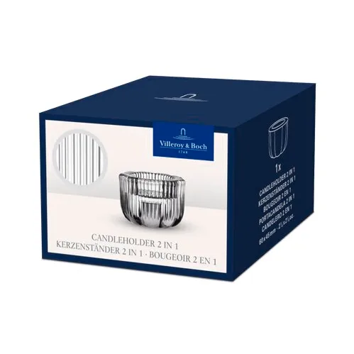 Fleur 2-in-1-Laterne, Transparent, Ø6,3 cm Villeroy & Boch