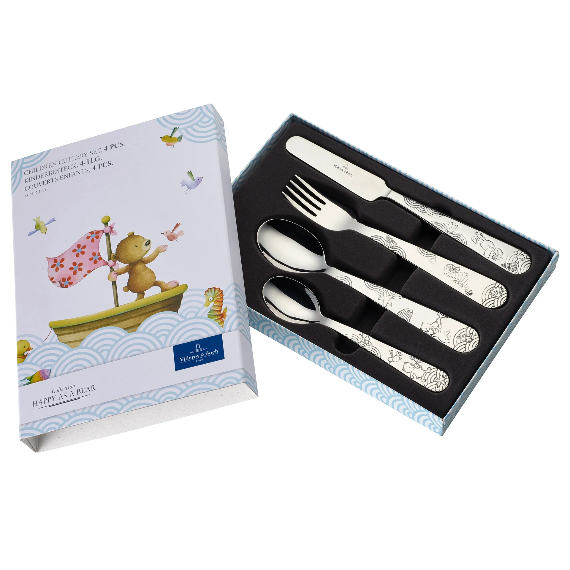 Happy as a Bear Kinderbesteck 4 Teile, Edelstahl Villeroy & Boch
