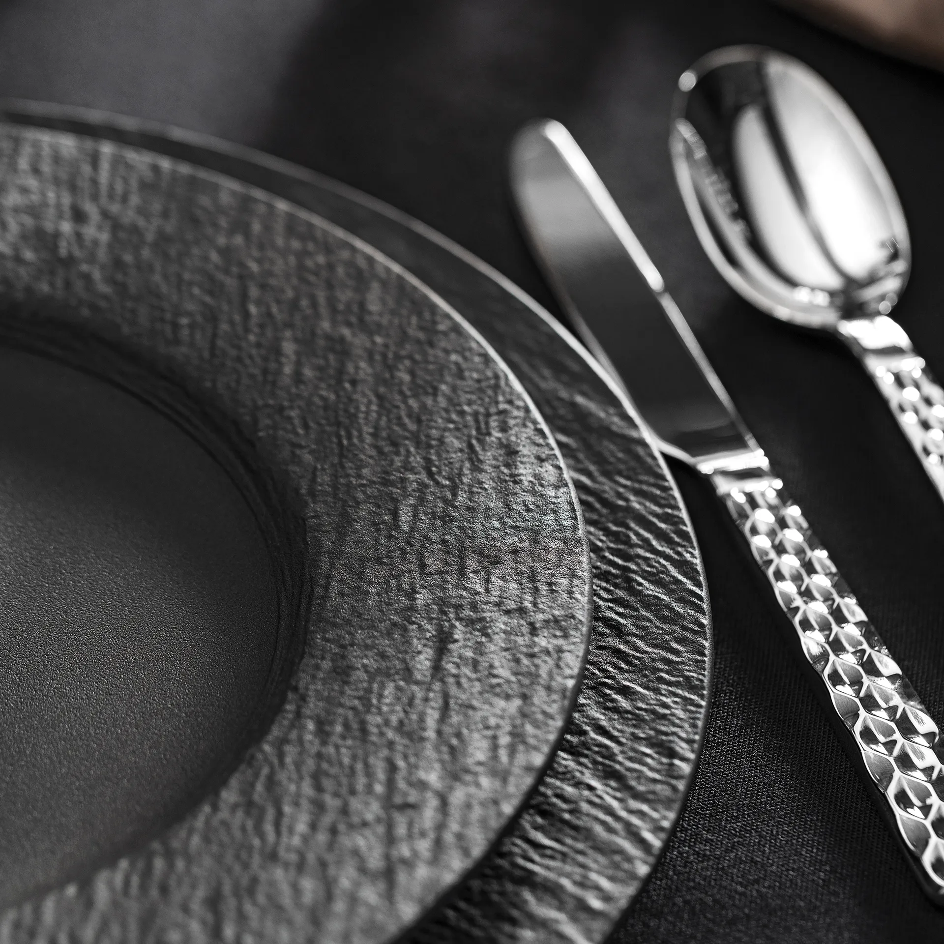 Manufacture Rock Teller Ø27cm, Schwarz Villeroy & Boch