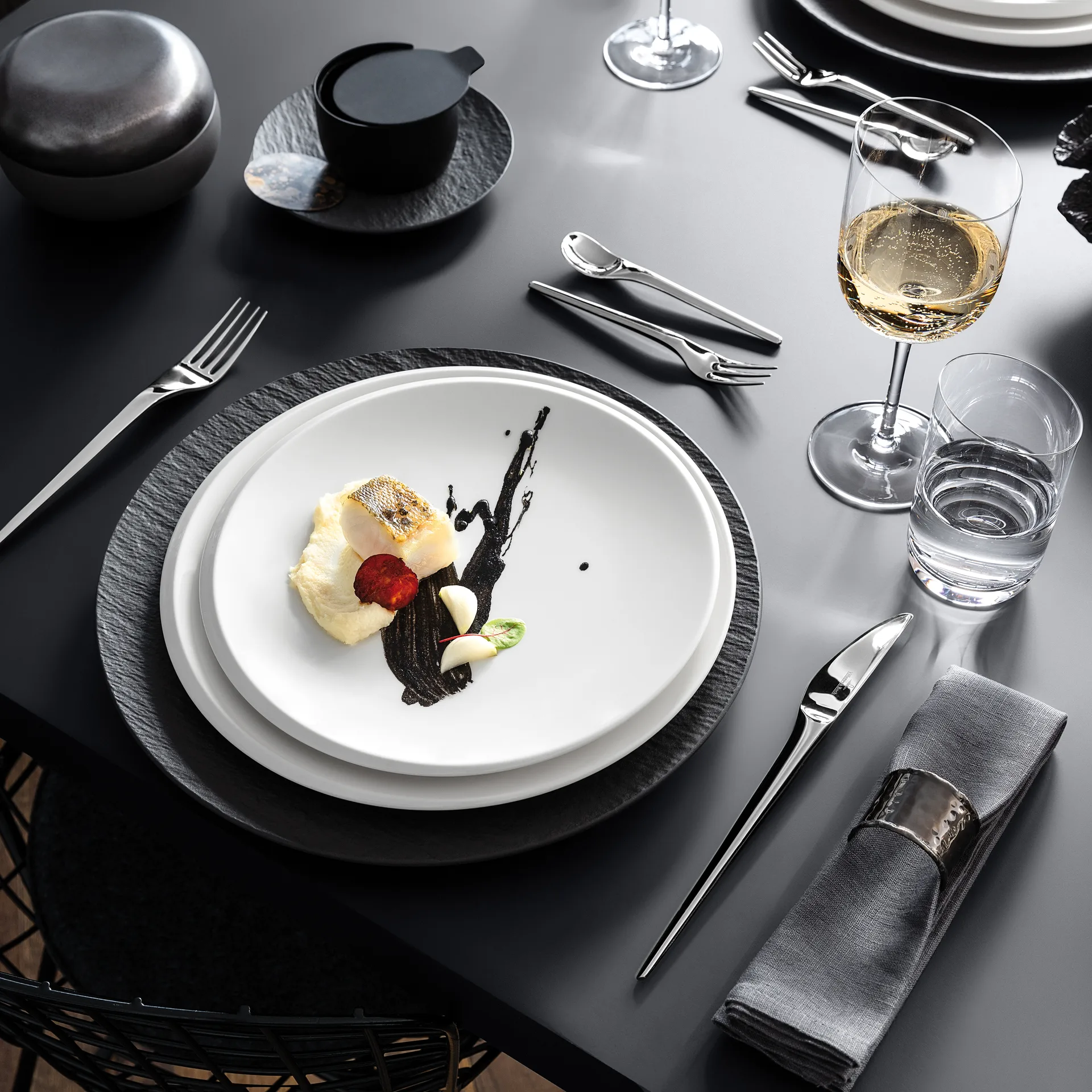 NewMoon Teller 24cm, Weiß Villeroy & Boch