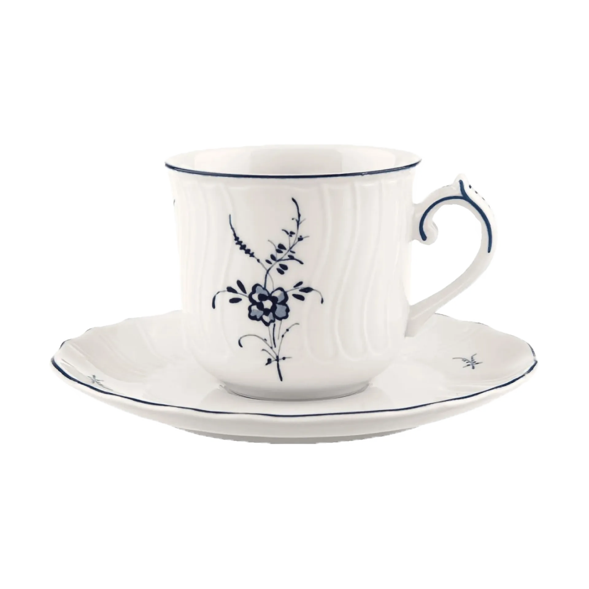 Old Luxembourg Tasse mit Untertasse 12 cl, Weiß Villeroy & Boch
