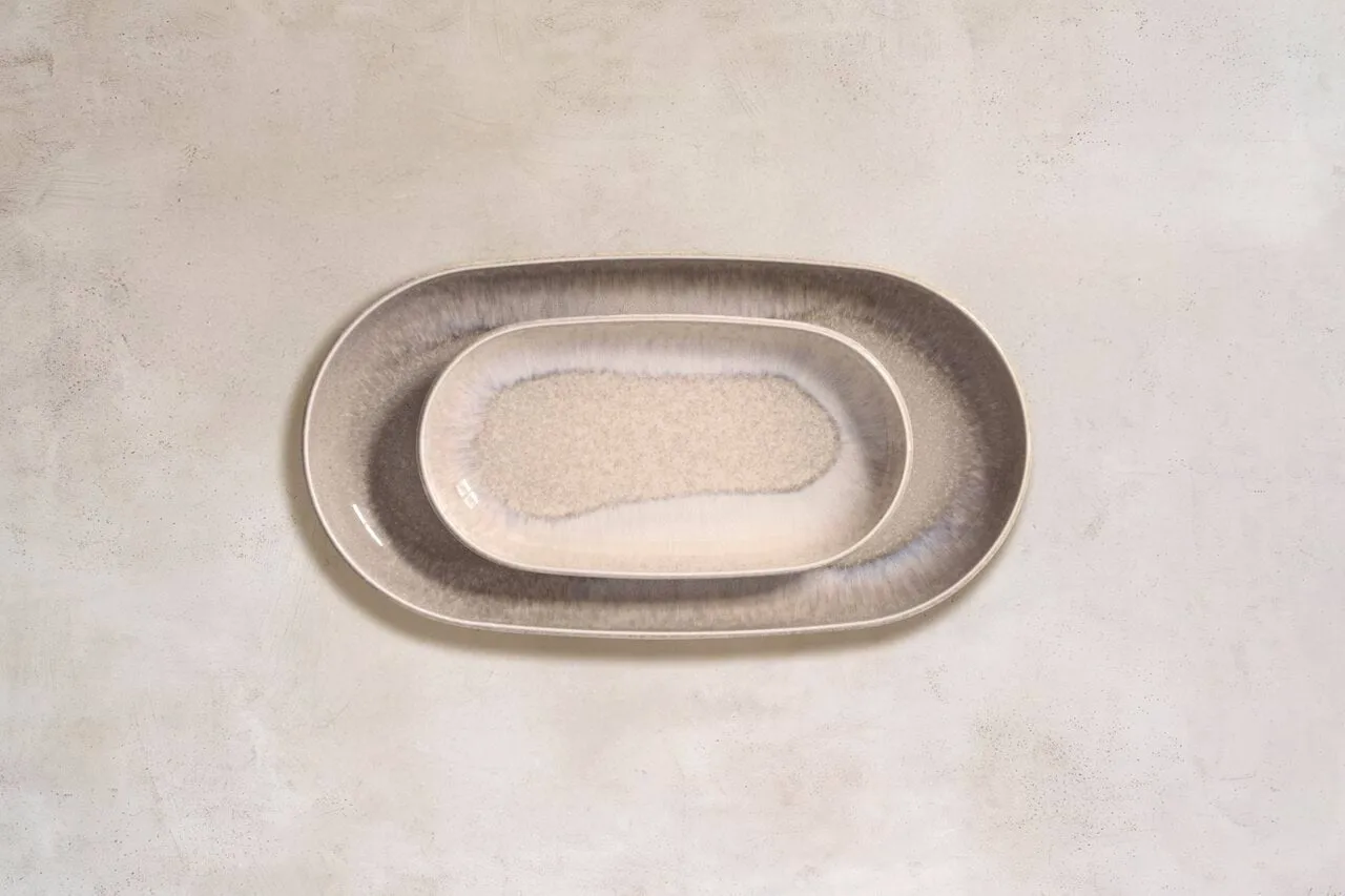 Perlmutt Sand Servierplatte, Beige, 23x13 cm Villeroy & Boch