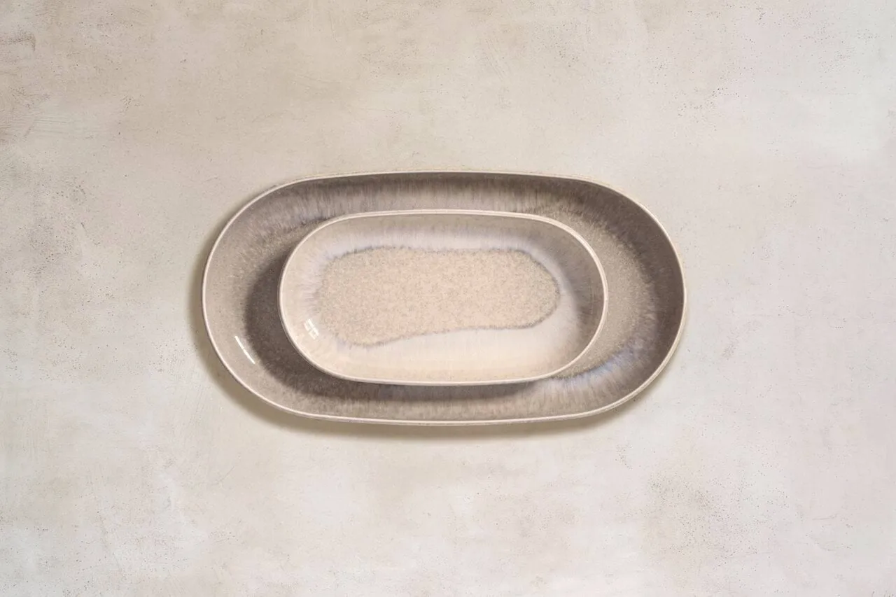 Perlmutt Sand Servierplatte, Beige, 34x20 cm Villeroy & Boch