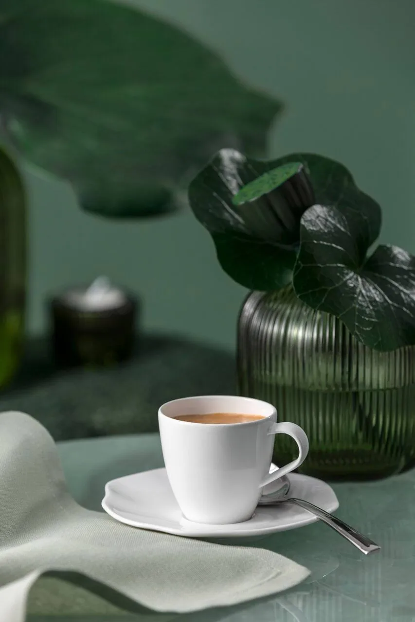 Pura Espressotasse mit Untertasse, Weiß, 2-teilig Villeroy & Boch