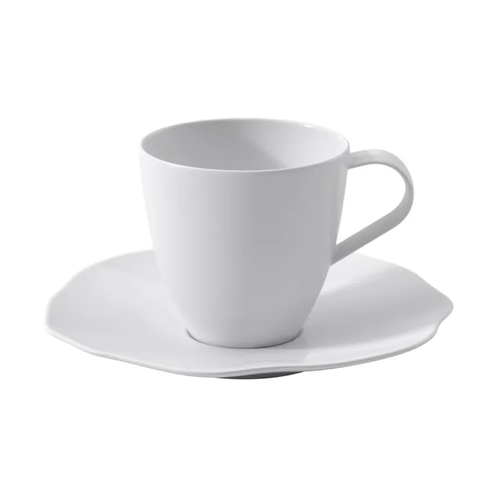Pura Tasse mit Untertasse - Weiß, 2-teilig - Villeroy & Boch