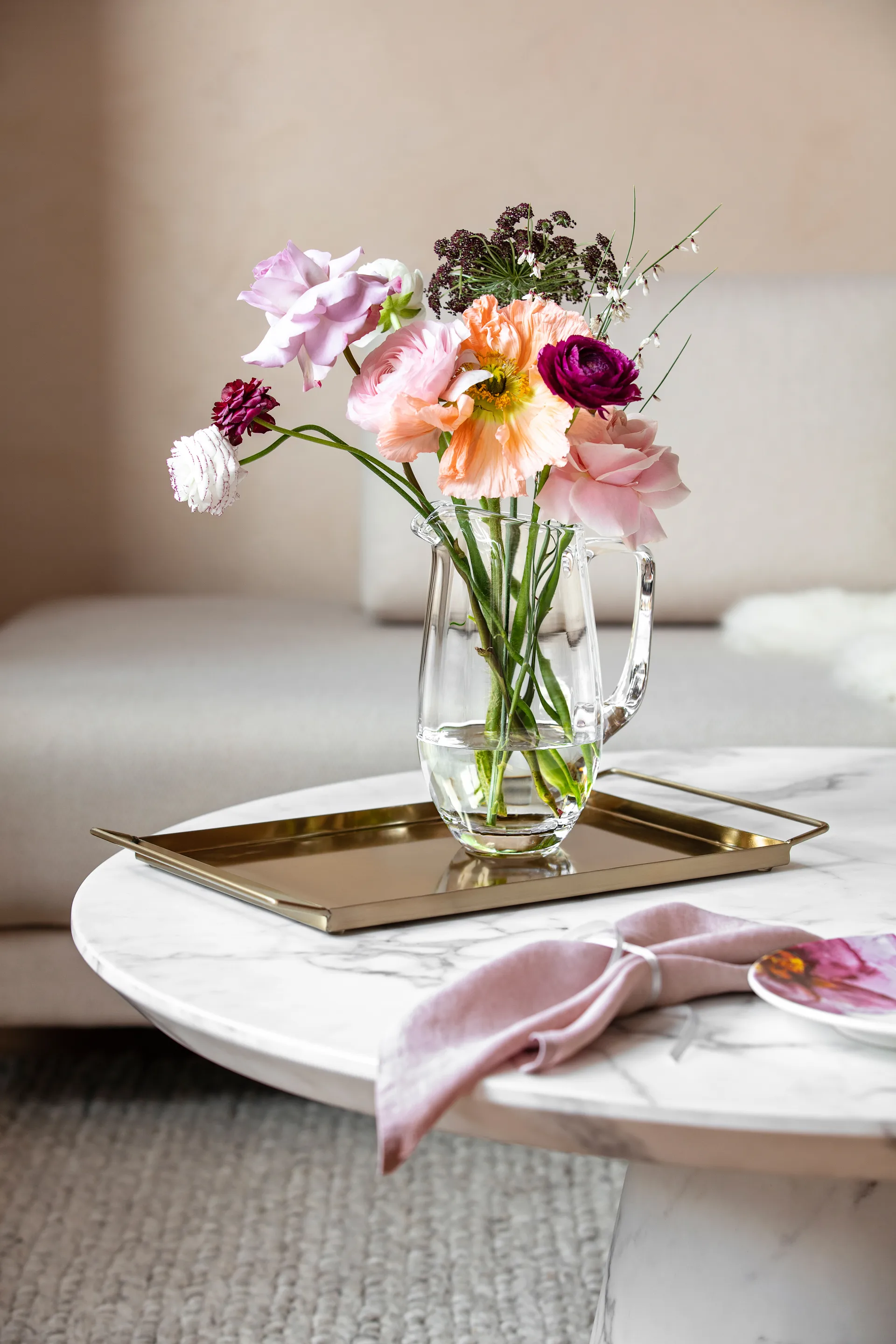 Rose Garden Karaffe 1,5 l, Transparent Villeroy & Boch