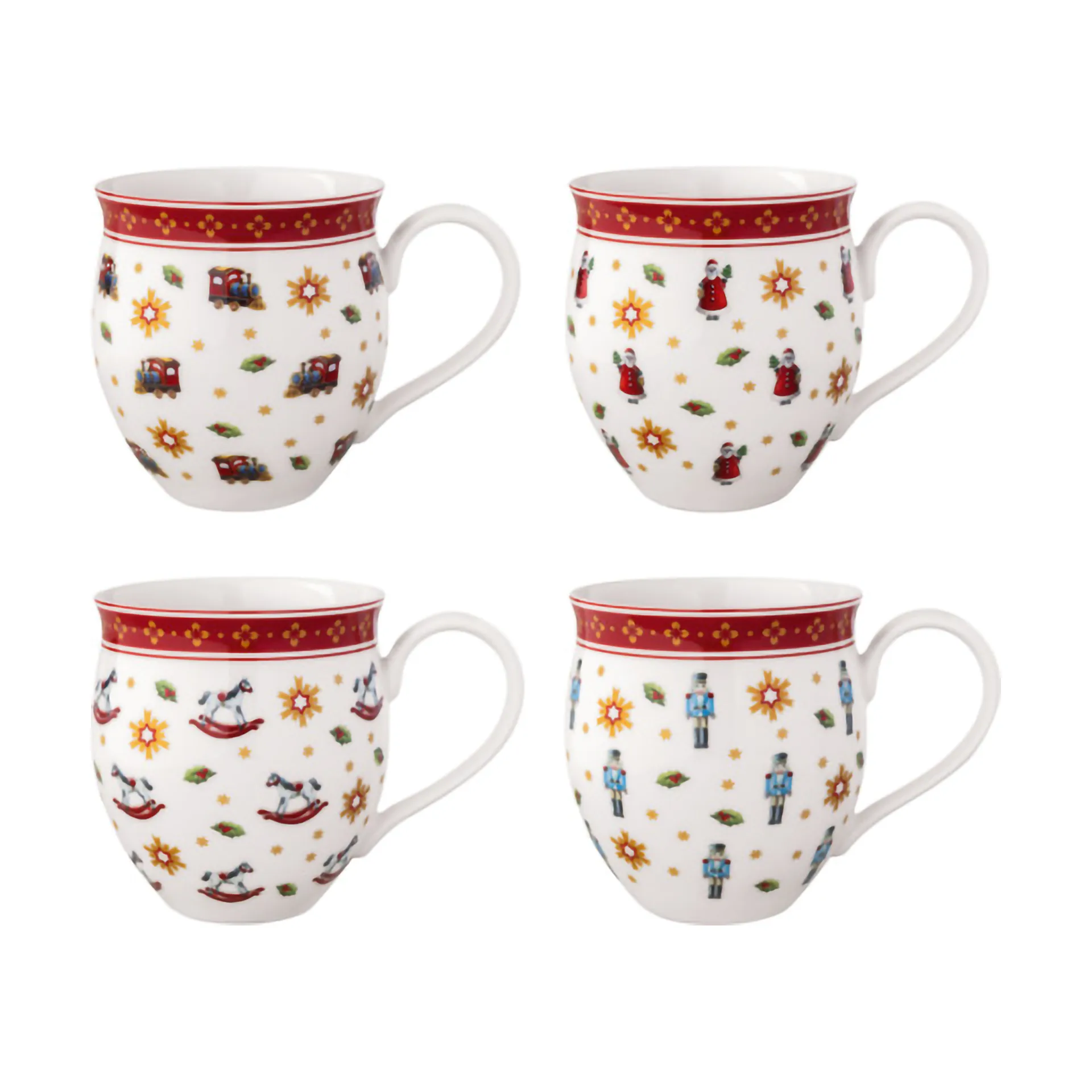 Toy's Delight Becher 4-teilig, Weiß-rot Villeroy & Boch