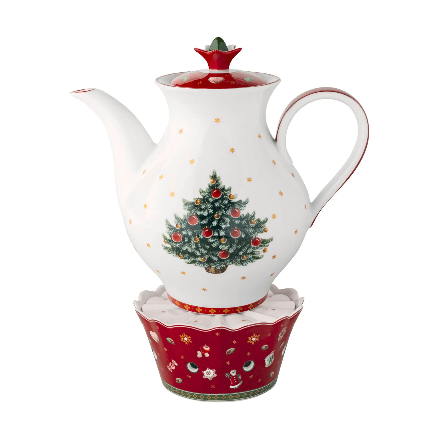 Toy's Delight Kaffeekanne, Weiß-Rot, Holz, 1,6 l Villeroy & Boch