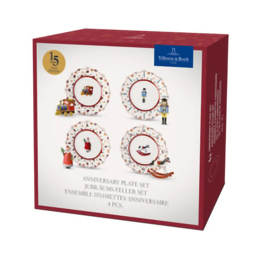 Toy's Delight Teller 4-teilig, Weiß-rot Villeroy & Boch
