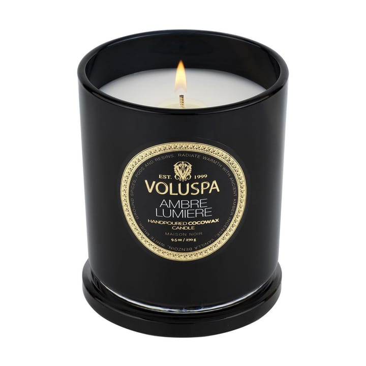 Classic Maison Noir Duftkerze 60 Stunden, Ambre Lumiere Voluspa