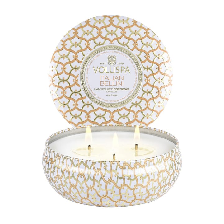 Maison Blanc 3-wick Tin Duftkerze 40 Stunden, Italian Bellini Voluspa