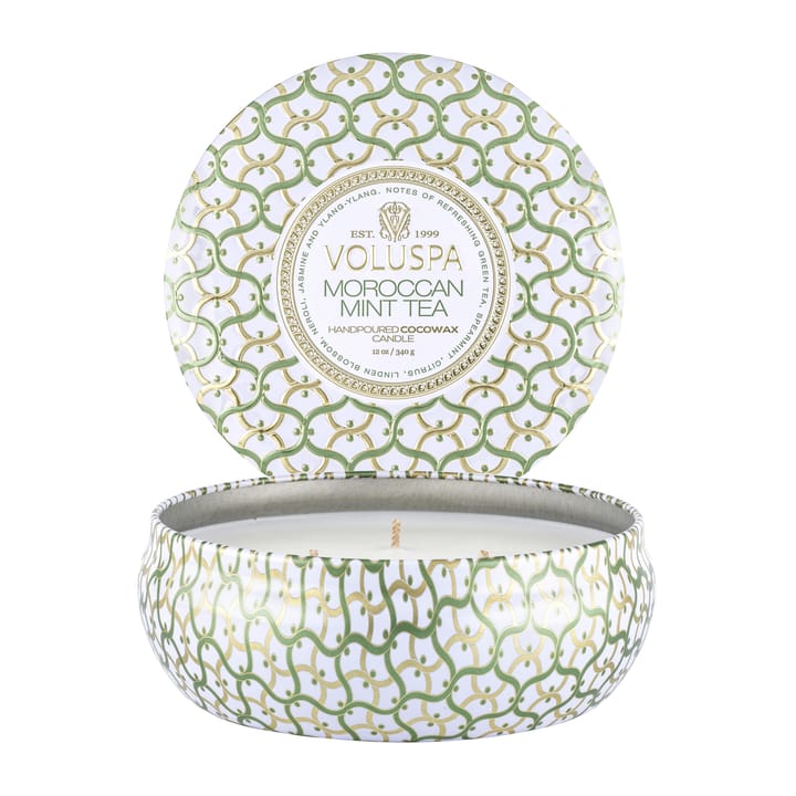 Maison Blanc 3-wick Tin Duftkerze 40 Stunden, Moroccan Mint Tea Voluspa