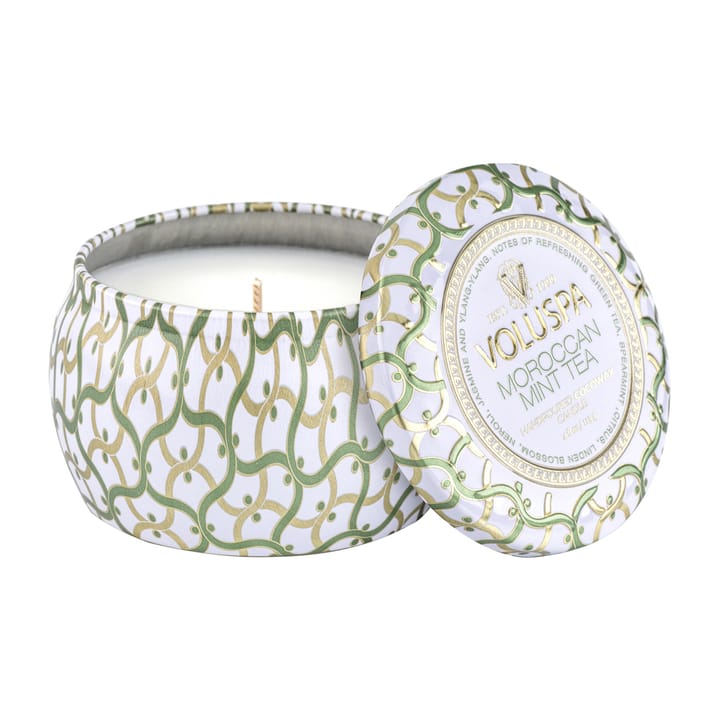 Maison Blanc Mini Tin Duftkerze 25 Stunden, Moroccan Mint Tea Voluspa