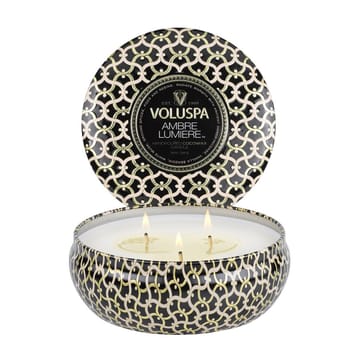 Maison Noir 3-wick Tin Duftkerze 40 Stunden - Ambre Lumiere - Voluspa