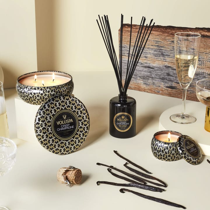 Maison Noir 3-wick Tin Duftkerze 40 Stunden, Crisp Champagne Voluspa