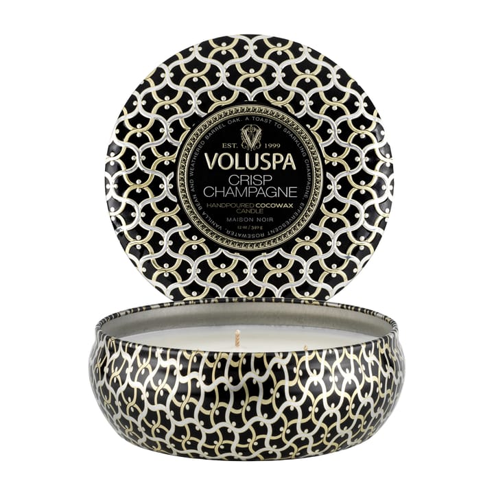 Maison Noir 3-wick Tin Duftkerze 40 Stunden, Crisp Champagne Voluspa