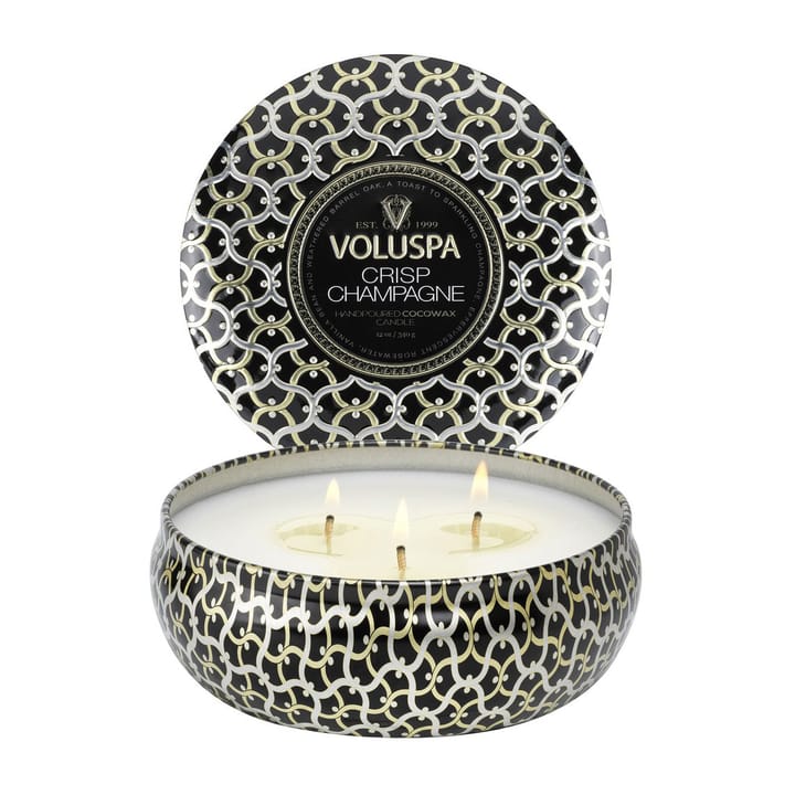 Maison Noir 3-wick Tin Duftkerze 40 Stunden, Crisp Champagne Voluspa