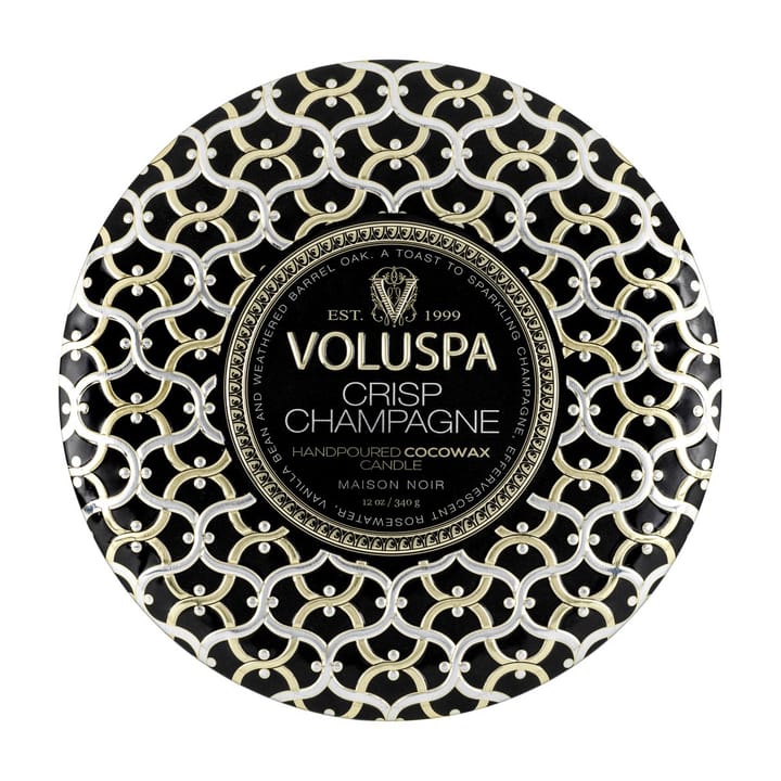 Maison Noir 3-wick Tin Duftkerze 40 Stunden, Crisp Champagne Voluspa