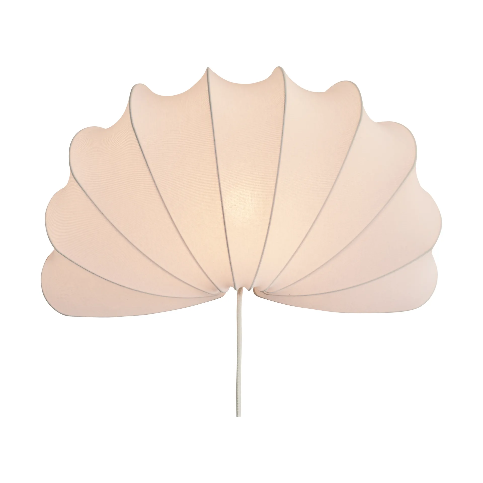 Anna Wandleuchte L 54 cm, White cotton Watt & Veke