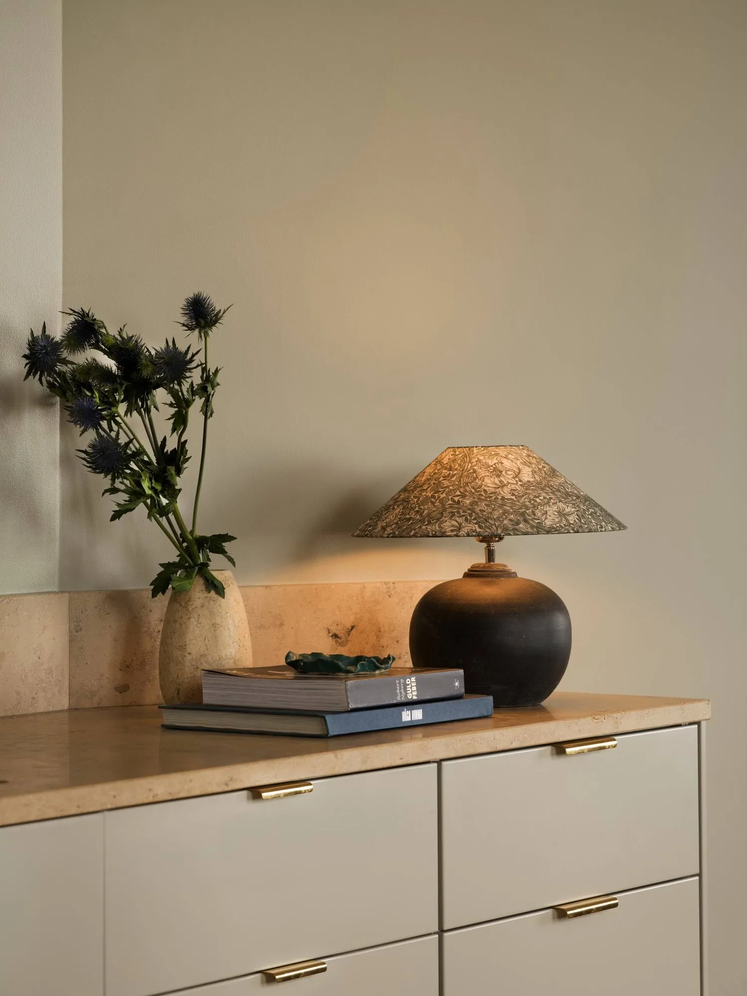 Flat shade Lampenschirm, African marigold grün, Ø36x10 cm Watt & Veke